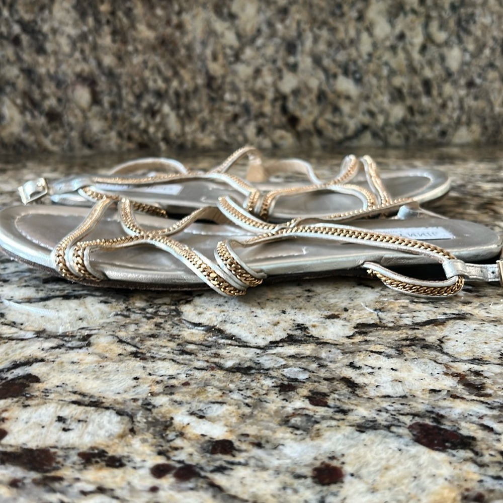 Jimmy Choo Metallic Gold Sandals - Picture 15 of 16